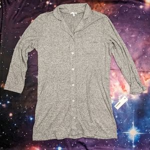 🐨 Gray Mineral Black Sonoma Cardigan Robe Size Large NWT